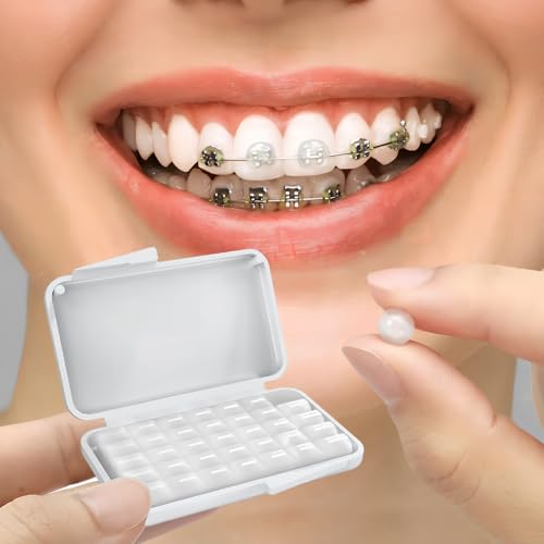 Orthodontic Wax for Braces,Dental Wax for Braces,6 Boxes Braces Wax Applicator Tool
