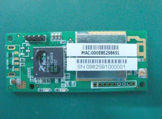 Sparklan WUBR-103G 802.11b/g USB Module 4-Pin Header/Ralink RT2571WF + RT2528/Printed Antenna