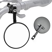 HUOGEE Motorrad Spiegel 2 Stück E24 Geprüft, mit 22mm Spiegelhalterungen – Universelle Lenkerendenspiegel 360° Drehbar, Kompatibel mit MT07, Z750, CB125R, ATV, Scootern & Streetbikes