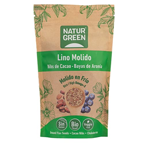 Lino Molido, Nibs de Cacao y Aronia Bio 225 gr