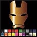 Cove Signs Iron Man Vinyl Decal/Sticker - Gold 4