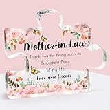 Mother in Law Mothers Day Gifts, Mother in Law Birthday Wedding Thanks Christmas Mothers Day Gifts, Acrylic Puzzle Piece 3.9 x 3.3 inch.