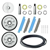 12001541 303373K Kit di riparazione per asciugatrice kit di riparazione per asciugatrice, kit cuscinetto tamburo 306508, puleggia folle per asciugatrice WP6-3700340 e cinghia per tamburo WP33002535,