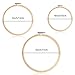 Caydo 12 Pieces 3 Size Bamboo Embroidery Hoops, 4in 5in 6in Cross Stitch Hoop for DIY Art Craft Handy Sewing