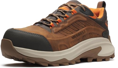 Merrell Men's Moab Speed 2 Waterproof Carbon Fiber Work Construction Shoe, Light Brown, 11 Wide - image 2