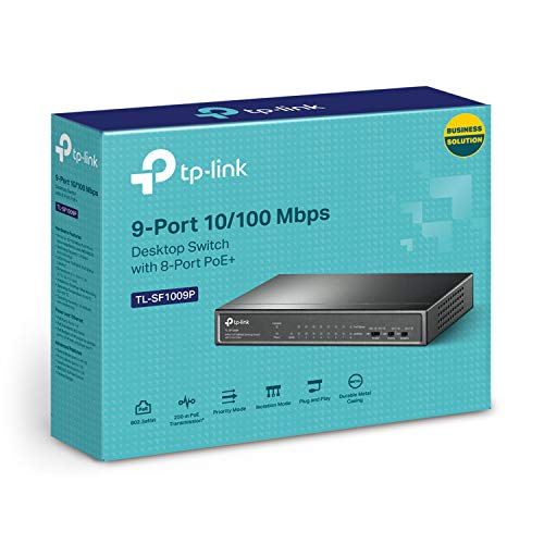 TP-Link TL-SF1009P, 9 Port Fast Ethernet 10/100Mbps PoE Switch - image 6