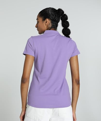 Image of Puma Women's Polo T-Shirt | Cotton Regular Fit Short Sleeve Polo with Ribbed Collar & Button Placket | Classic Everyday T-Shirt for Casual, Sport & Streetwear