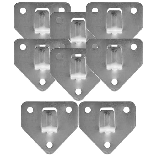 Gadpiparty Gancho de pared para extintor de incendios, 8 piezas, soporte triangular de metal para montaje en pared, adecuado para uso comercial