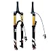 Produktbild MGRH 26/27.5/29 Zoll MTB Fahrrad Magnesiumlegierung Federgabel, Tapered Steerer Und Straight Steerer Vordergabel, Luftfederung Vordergabel 120mm Federweg,9mm Achse Remote .B-29 inch