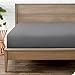 Bare Home Fitted Bottom Sheet Queen - Premium 1800 Ultra-Soft Wrinkle Resistant Microfiber - Hypoallergenic - Deep Pocket (Queen, Grey)