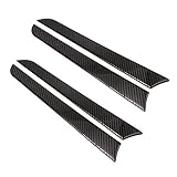 4PCS Car Interior Carbon Fiber Window Door Panel Cover Trim For Audi A4 B8 A5 2010 2011 2012 2013 2014 2015 2016