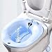 XSSG Hip Bath,Sitz Bath Over The Toilet, Special for Pregnant Women, Anal Postoperative Care Basin, for Hemorrhoids and Perineum Treatment, Alleviate Vaginal or Anal Inflammation，with Pump (Blue)