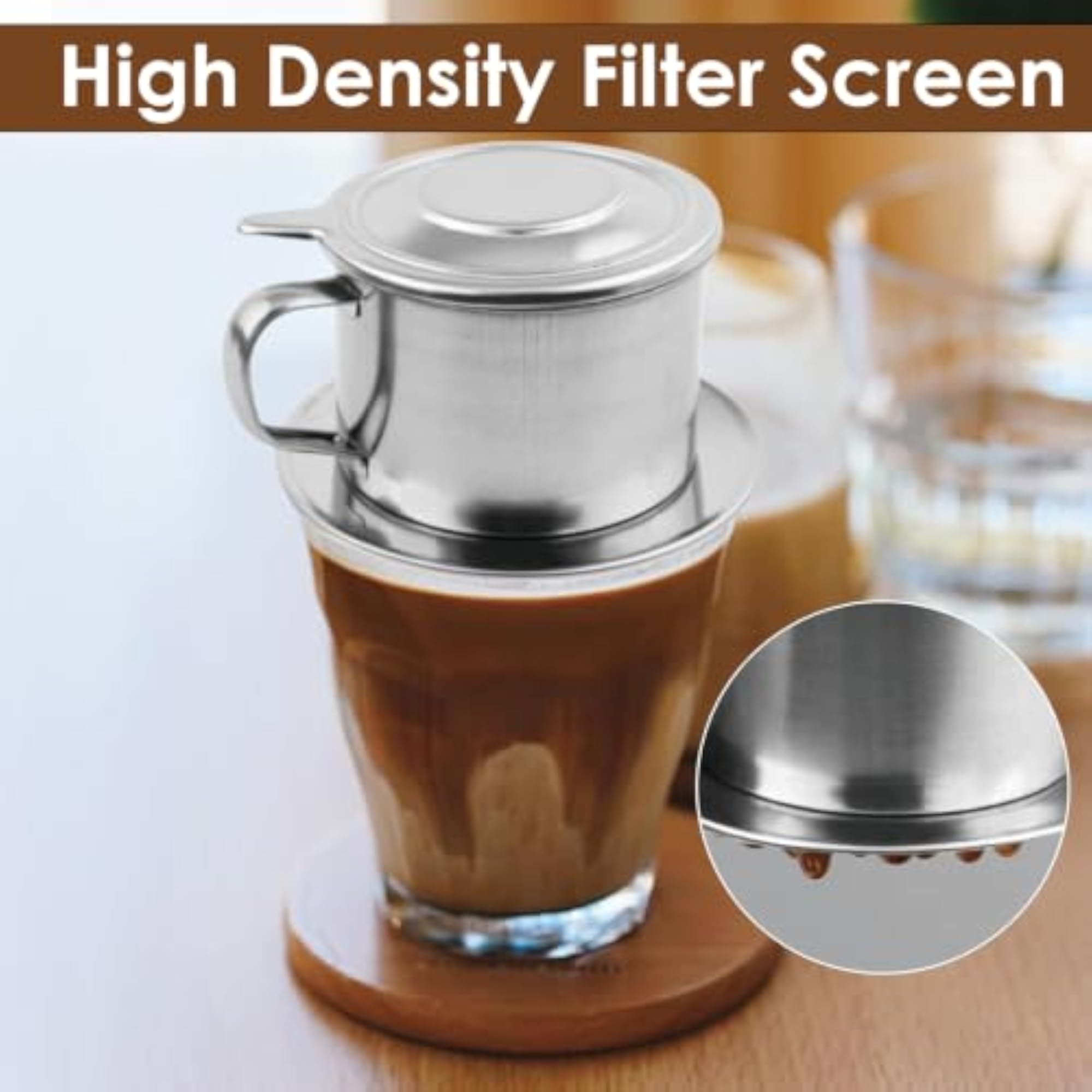 Vietnamese Coffee Filter, Traditional Brewing Cup Set