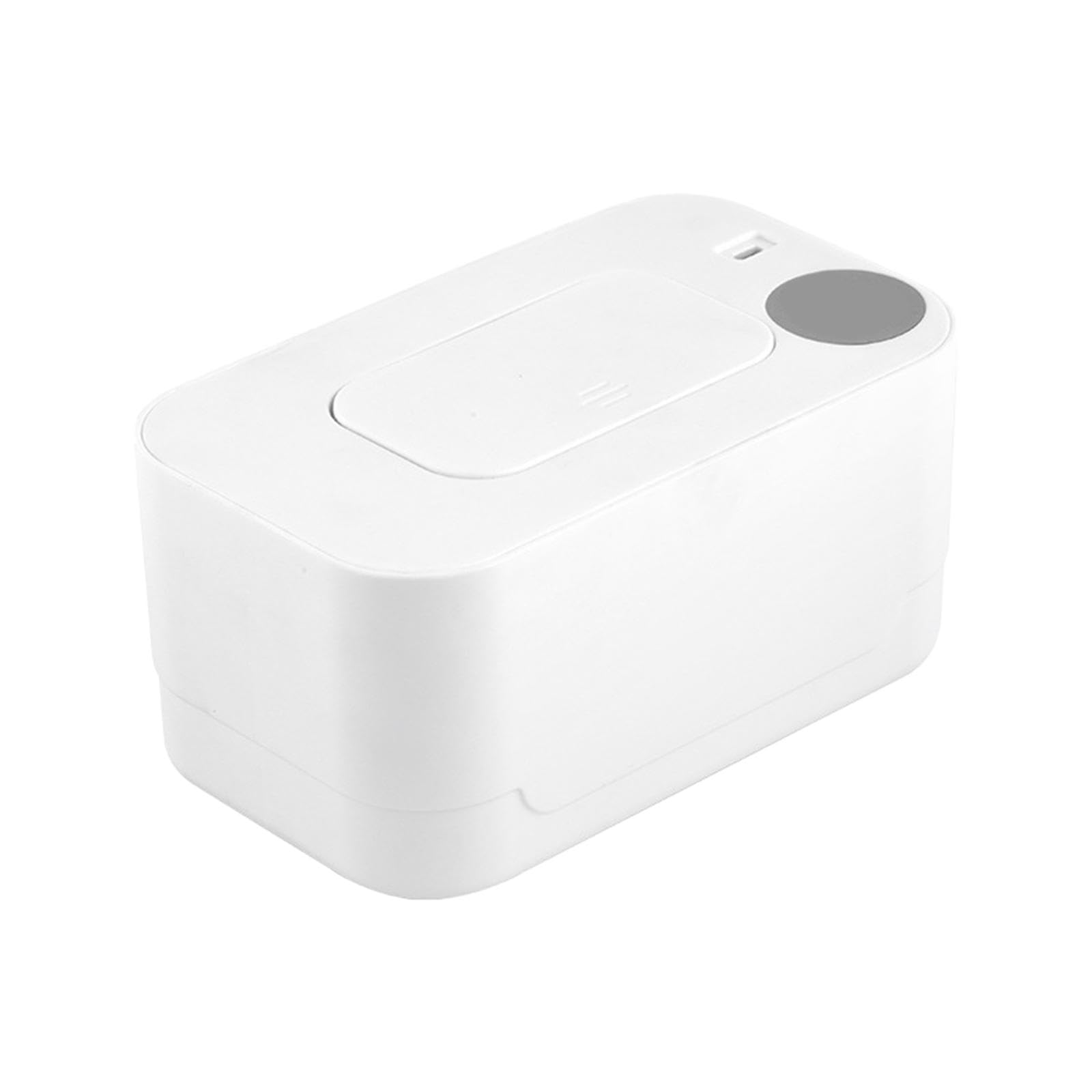 MagiDeal Chauffe-lingettes, chauffe-lingettes silencieux, distributeur de lingettes humides Portable pour bébé avec affichage numérique pour les voyages et la, blanc