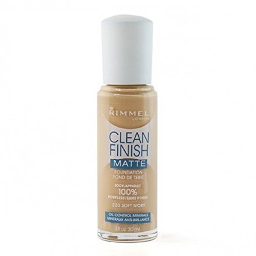 Rimmel Clean Finish Matte Foundation, 220 Soft Ivory