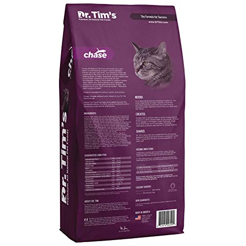 Dr. Tim's Chase Formula Premium Dry Cat Food, 5 Lb. Bag #TOP1