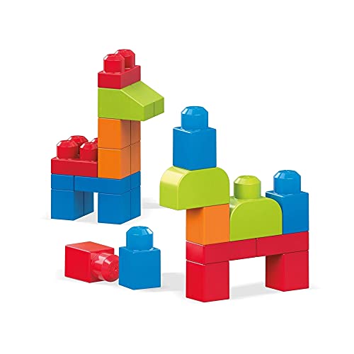 Sacola 40 Peças Mega Bloks, Mattel, Verde