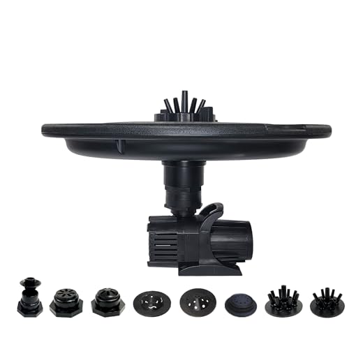 HALF OFF PONDS Floating Fountain, 3/4 HP Pond Aerator, 100 ft Cord, 8,000 GPH Water Pump, 11 Spray Patterns, for Ponds, Lakes & Water Gardens