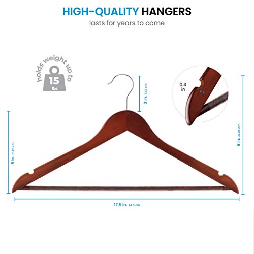 ZOBER Wooden Hangers (20 Pack) - Image 9