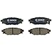 BOSCH BC1114 QuietCast Premium Ceramic Disc Brake Pad Set - Compatible with Select Subaru BRZ, Crosstrek, XV Crosstrek, Forester, Impreza, Legacy, Outback, WRX; REAR