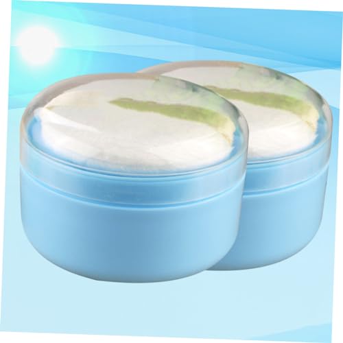 Totority 4 Pcs caixa de sopro de pó de talco estojo de pó para bebês puff de pó para bebê reutilizáv