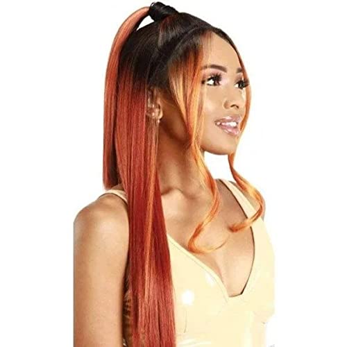 Zury Sis Beyond Synthetic Hair Half UpDown SB Bang HD Lace Front Wig - LF SB KAIA (FFT REVERSE BL)