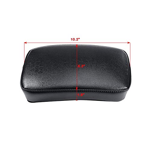 image for Remaiw moto Motorcycle Seat Rectangular Passenger Pad Seat 6 Suction C