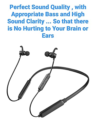 Image of Blackstar SPORTBAND Pro Bluetooth Neckband with Mic & Audio Controls- HIGH Performance Model (100 Days Standby Battery Life & Studio Quality High Bass)