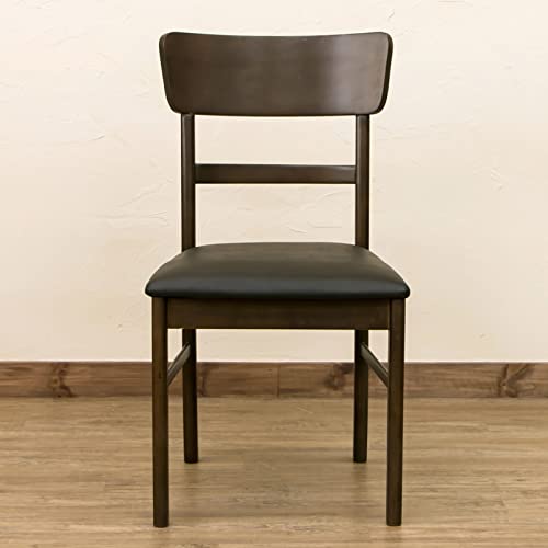 ダイニングチェア 木製 2脚組 完成品 ブラウン VGL-23BR