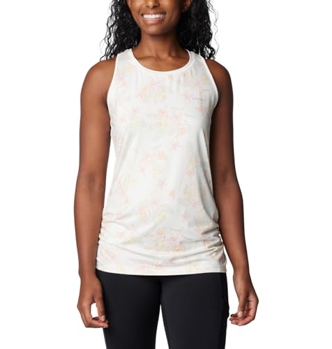 Columbia Women's Leslie Falls Tank, Sea Salt Tigerlines Multi, X-Small