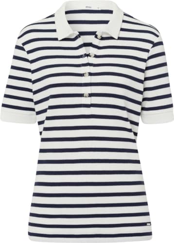 Camisa de polo para mujer BRAX transpirable de rayas con estructura flexible contra el calor