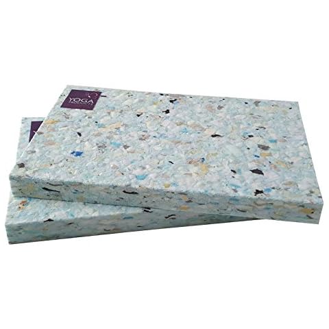 2 x Recycled Chip Foam HALF Yoga Blocks Cover