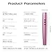 Professional Microblading Pen Kit - Dual Battery Permanent Makeup Tool for Eyebrow & Lip Tattoo, Complete with Practice Accessories (Pink)