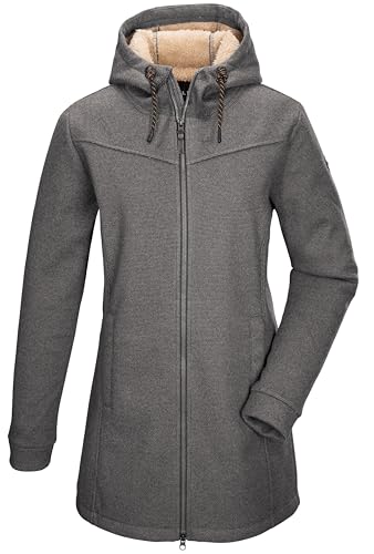 Parka en polaire tricotée G.I.G.A. DX contre le vent frais veste longue à capuche femme