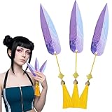 DOVBAN 3pcs Accesorios de Anime Juguetes Reutilizable,Accesorios Cosplay y joyería fantástica,Accesorio para Disfraces de Cosplay para Halloween Carnaval Disfraces(Azul violeta)