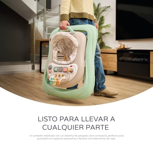 Miniatura 2 de Ms - Andador Bebe Con Base Antivuelco Y Protector Marcos Y Puertas- Incluye Bandeja De Sonidos Y Juegos- Ruedas De Silicona- Acabado En Mate