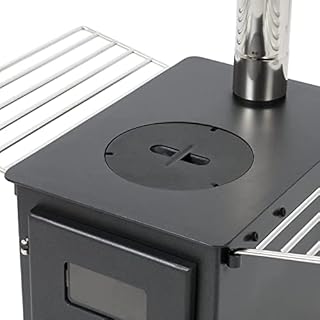 NJ Wood Burning Stove - Camping Log Burner Hot Tent Stove