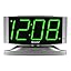 Green Led - Silver Case