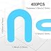 Horseshoe Shims Tile Spacers 1/16 Inch (1.5mm) 400Pcs U-Shaped Plastic Shims for Tile Leveling System Floor Wall Ceramic Tile Stone Installation - Blue