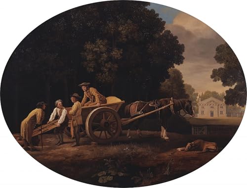 Cuadro moderno Obreros de George Stubbs, póster lienzo para decoración de paredes 1