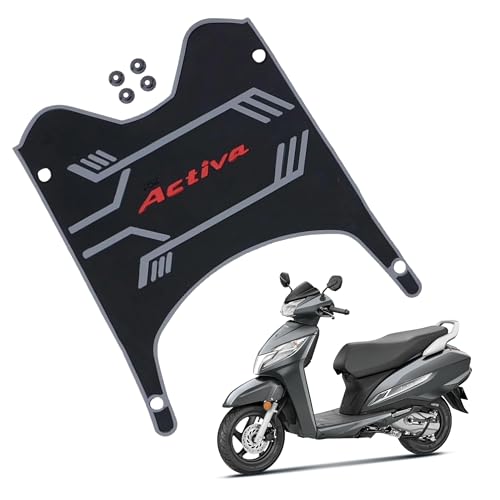 Image of Activa 125 3D Color Foot Mat | Anti Skid Washable Foot Mat | Reusable Floor Mat | Fine Quality Scooter 3D Color Mat | Scooty Activa Mat | Premium Comfort Durability Compatible Only with Activa 125
