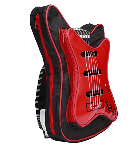 Bolso de Hombro, Bolso con Forma de Guitarra eléctrica, Bolso de Notas Musicales, Bolso de Pecho pequeño, Bolso Diagonal para niños, Mochila para Deportes al Aire Libre, Bolso Cruzado de Viaje Cover