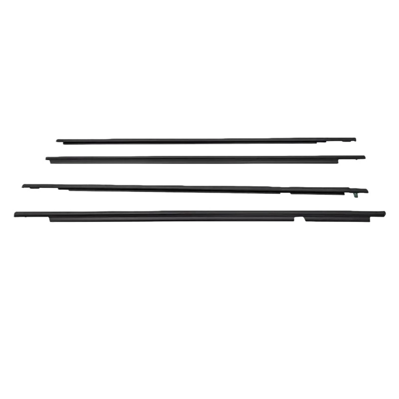 Watjcse One Color 4Pcs Window Weatherstrips Compatible With Toyota Land Cruiser Prado 120 Series Side Door Moulding Rubber Trim Seal For Lexus Gx470 2003-2009