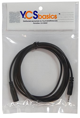 Cable extensión mono 2.5mm macho a hembra 6 pies miniatura 2