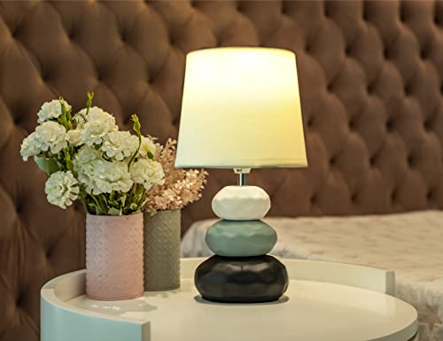 MAGIK Atmosfera Ceramic Table Lamp (Ivory) | 5W Warm White E14 Ba...