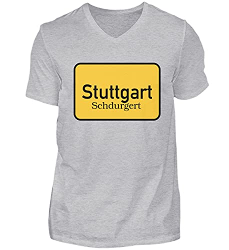 T-shirt Stuttgart homme col V gris parfait pour le week-end