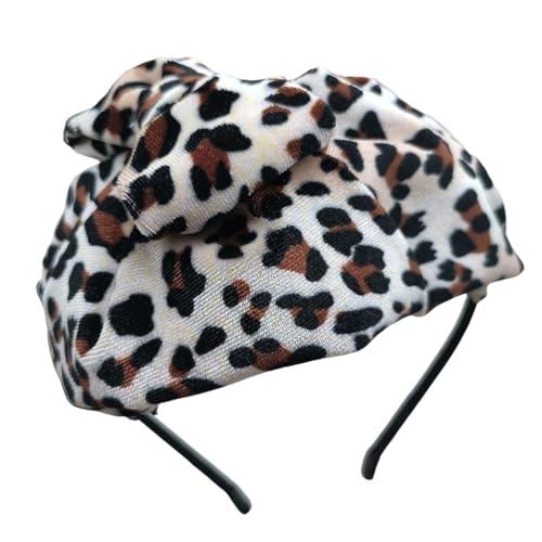 XAGMODSHN 人気 ハイスカル ヘアバンド ボウタイ ヘッドバンド フランス アニマル パターン ヘアフープ 女性 ティーパーティ ヘアカバー フォーマル ヘアデコレーション