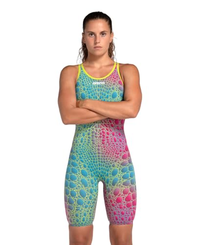 arena Powerskin Carbon Air² Maiô feminino aberto nas costas, Aurora Caimano, 36