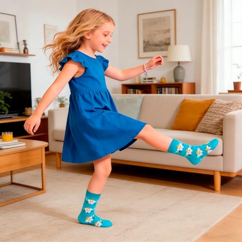 MOAZIFI Zahnfee Geschenke Mädchen Set - Baumwolle Socken & Perlen Armband mit Fee Anhänger & Karte - Magisches Zahnfee Geschenk für Wackelzahn - Mädchen Zubehör mit Beutel