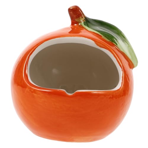 BESPORTBLE Pot De Fleurs en Résine d'orange pour Intérieur, Pot Décoratif Orange Vif, Support pour Plantes Succulentes, Design Créatif Moderne